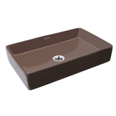 Trueliving_Electra Table Top Wash Basin (Brown) 48D x 48W x 13.5H Centimeters