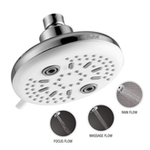 Trueliving_Delta Multi-flow Overhead Shower (4.5 Inches) Silver