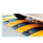 Trueliving_Plastic Speed Bump_1 Size -------- 250*350*75mm Color ----- Black & Yellow