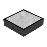 Trueliving Home Brown Marble Insert Shower Drain Channel (5 x 5 Inches) Black PVD Coated