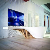 Trueliving Royal Wood Office Table Living Room H 14 x W 33 x D 33