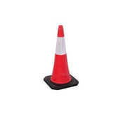 Trueliving_Flexible Cones Height Base Weight - 710mm Rubber base square 3 Kg Unbreakable Cones