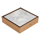 Trueliving Home Brown Tile Insert Shower Drain Channel (6 x 6 Inches) ROSE GOLD PVD Coated