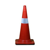 Trueliving_Injection Moulded Cones Height Base Weight Base Reflective Sleeve 750mm Rubber 1.6 Kg 380x380mm 4Inch/6Inch