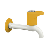 Truliving_Gold Oval Bib Tap Long Body PTMT Faucet Orange