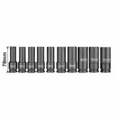 Truliving_Automotive Accessories-Hand Tools & Hardware-Household Tools Sets-INGCO Deep Impact Socket Set 1/2" HKISSD12102L | Set of 10 Sockets