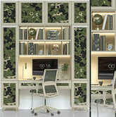 Trueliving 5 Cabinet Open Kids White wardrobes Laminated Finish & PU Finish 8Ft *2Ft *9Ft -2438.4MM X 609MM X 2743.2MM)