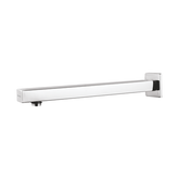 Trueliving_Square Shower Arm (12 Inches) with Flange Silver