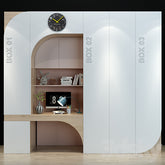 Trueliving 5 Loft Door Kids Brown wardrobes Laminated Finish & PU Finish with Drawers 8Ft *2Ft *9Ft -2438.4MM X 609MM X 2743.2MM)