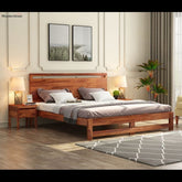 Trueliving Soft  designer Light masterbed Laminated Finish & PU Finish 6Ft *6Ft *1Ft