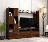 Wayne Engineered Wood TV Unit With Cabinets (Columbian Walnut Finish)