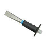 Trueliving_Chisels With Rubber Grip Hardness: 55- 57 HRC on Cutting Portion. 35 - 45 HRC on Striking Portion.