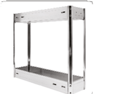 Trueliving_GLOSSY SPARKLE BOTTLE PULLOUT - TWO SHELF (WITH UNDER MOUNT QUADRO) *4'' 100MM 150MM Cabinet