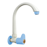 Truliving_Indigo Oval Sink Tap with Swivel Spout PTMT Faucet 15 MM White Blue