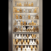Trueliving Retail Store Perfume display Unit With Cabinet L30*W30*H182 CM