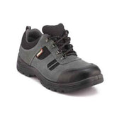 Trueliving_New Arrivals-Safety Products-Everest EVE-602 Low Ankle Leather Steel Toe Single Density Black Work Safety Shoes, Size: 6
