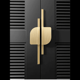 Trueliving Square Golden Door Handle for Main Door/Door & Home Decor Pull Push Handle_/18-inches