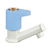 Truliving_Indigo Oval Pillar Tap PTMT Faucet 15 White Blue