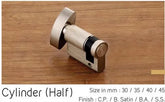 Half Lock Body | Compact Mortise Lock Mechanism for Interior Doors
