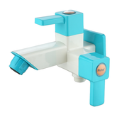 Truliving_Ocean Square Two Way Bib Tap PTMT Faucet (Double Handle)