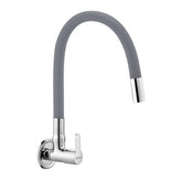 Trueliving Classy Pavo Brass Sink Tap with Silicone Grey Flexible Spout20 Inches