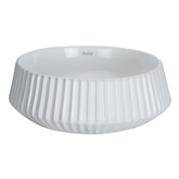 Trueliving_Castor Table Top Wash Basin (White) 48D x 48W x 13.5H Centimeters