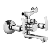 Trueliving Flora Clarion Telephonic Wall Mixer Brass Faucet (with Crutch)20 Inches