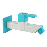 Truliving_Ocean Square Bib Tap Long Body PTMT Faucet 15 White Green