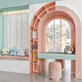 Trueliving 5 Loft Door Kids White wardrobes Laminated Finish & PU Finish with Drawers 8Ft *2Ft *9Ft -2438.4MM X 609MM X 2743.2MM)