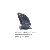 Trueliving_Riveted Forged Steel Casters Load capacity 500 Kgs per caster