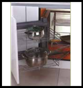 Trueliving_WIRE MAGIC CORNER (SOFT CLOSE) *38''20''20'' Silver