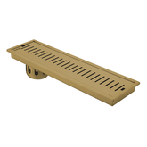 Trueliving Home Brown Vertical Shower Drain Channel (48 x 4 Inches) YELLOW GOLD PVD Coated