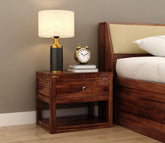 Walken Bedside Table (Teak Finish)