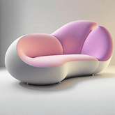 Trueliving Romantic Pink Chair Living Room H 34 x W 27 x D 31.5