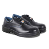 Trueliving_New Arrivals-Safety Products-Liberty Warrior Leather Steel Toe Black Work Safety Shoes, 98-01-SSBA, Size: 7