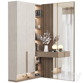 Trueliving 5 Door Corner Kids wardrobes Laminated Finish & PU Finish 8Ft *2Ft *9Ft -2438.4MM X 609MM X 2743.2MM)