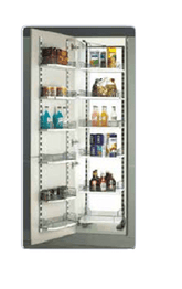 Trueliving_ARENA PANTRY (SOFT CLOSE FRAME) 6 Ft 3 Inch to 7 Ft Dark