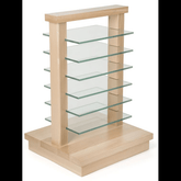 Trueliving Wood Cosmetic shelves retail store cosmetic display rack L60*W30*H182 CM