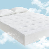 LINENCART Warm Mattress Topper King – 5cm Thick, Coral Fleece Winter Side, Cooling Reverse, 1000GSM Fill, Soft, Breathable & Washable, 45cm Deep Pocket