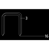 Trueliving_Fine Wire Staples (No.80) Outer Crown : 12.80mm Inner Crown : 11.50mm Wire Dimension : 0.60 x 0.90mm