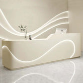 Trueliving Royal Cream Office Table Living Room H 14 x W 33 x D 33