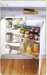 Trueliving_DIAMOND ARENA MAGIC CORNER (SOFT CLOSE) 38"*20"*20" White Strip