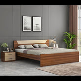 Trueliving Luxurious New designer Light masterbed Laminated Finish & PU Finish 6Ft *6Ft *1Ft