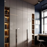 Katsu 6 Door Wardrobe with 2 Drawers in Walnut Rigato Colour