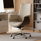Trueliving Classy White Office Chair Executive H 41 x W 19 x D 20