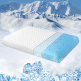 LINENOVA Cooling Gel Memory Foam Pillow -Neck Support Pillow-Cooling & Ventilated- Washable Cover and Breathable Bed Pillow for All Seasons- Standard Size(White, 1 Pack)