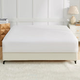 LINENOVA Single Fitted Sheet – Ultra Soft 1800TC Double Brushed Microfiber, Deep Pocket Fits Mattresses up to 40cm – 1 Piece - White