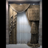 Trueliving Modern Dark Colour Curtain for Living Room, Window/Door/Long Door (Pack of 2) (Bird, 4X5 Feet (Size 48X60 Inch) Window)