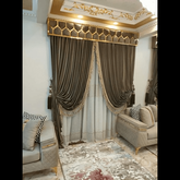 Trueliving Modern Brown Designer Curtain for Living Room, Window/Door/Long Door (Pack of 2) (Bird, 4X5 Feet (Size 48X60 Inch) Window)