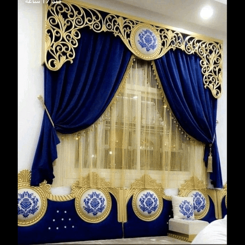 Trueliving Royal Blue Designer Curtain for Living Room, Window/Door/Long Door (Pack of 2) (Bird, 4X5 Feet (Size 48X60 Inch) Window) Trueliving Royal Blue Designer Curtain for Living Room, Window/Door/Long Door (Pack of 2) (Bird, 4X5 Feet (Size 48X60 Inch) Window)